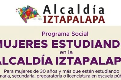Acción social Mujeres estudiando en Iztapalapa 2023